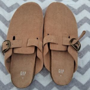 GAP Beige Corduroy Slip-On Sandals